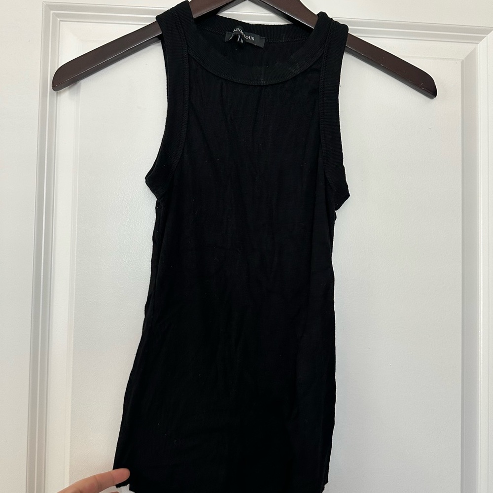 Olivaceous Classic Black Tank Top
